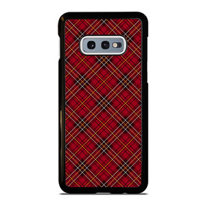 RED TARTAN CROSS PLAID Samsung Galaxy S10e Case Cover RED TARTAN CROSS PLAID Samsung Galaxy S10e Case Cover