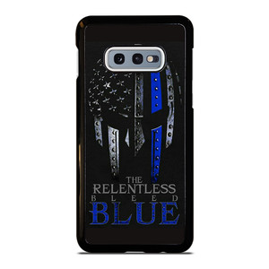 BLUE LINE POLICE WARRIOR SKULL Samsung Galaxy S10e Case Cover BLUE LINE POLICE WARRIOR SKULL Samsung Galaxy S10e Case Cover