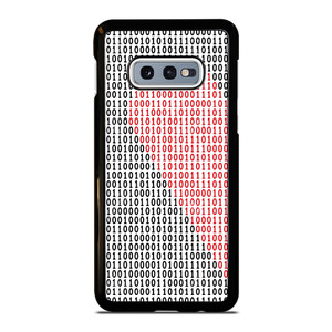 BINARY CODE HALF HEART PATTERN Samsung Galaxy S10e Case Cover
