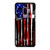 USA FLAG AMERICAN BASEBALL BLACK WHITE Samsung Galaxy S9 Plus Case Cover
