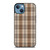 BROWN PLAID PATTERN iPhone 13 Case Cover