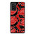 ROSE RED AND BLACK PATTERN Samsung Galaxy Note 20 Case Cover