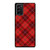 RED TARTAN CROSS PATTERN Samsung Galaxy Note 20 Case Cover