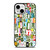 RETRO ALPHABET GREEN COLLAGE iPhone 13 Mini Case Cover