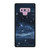 NAVY BLUE STAR FABRIC TEXTURE Samsung Galaxy Note 9 Case Cover