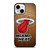 MIAMI HEAT WOODEN LOGO NBA iPhone 13 Mini Case Cover