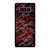 RED BLACK TIE DYE PATTERN Samsung Galaxy Note 8 Case Cover