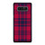 RED BLUE TARTAN PLAID PATTERN Samsung Galaxy Note 8 Case Cover