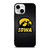 IOWA HAWKEYES METAL LOGO iPhone 13 Mini Case Cover