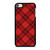RED TARTAN CROSS PATTERN iPod Touch 6 Case