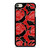 ROSE RED AND BLACK PATTERN iPod Touch 6 Case