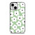 GREEN RETRO FLORAL PATTERN iPhone 13 Mini Case Cover