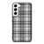 GREY CHECK FABRIC TEXTURES Samsung Galaxy S22 Case Cover