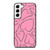 PINK LOVE BRUSHES PATTERN Samsung Galaxy S22 Case Cover