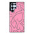 PINK LOVE BRUSHES PATTERN Samsung Galaxy S22 Ultra Case Cover