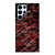 RED BLACK TIE DYE PATTERN Samsung Galaxy S22 Ultra Case Cover