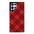 RED TARTAN CROSS PATTERN Samsung Galaxy S22 Ultra Case Cover