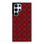 RED TARTAN CROSS PLAID Samsung Galaxy S22 Ultra Case Cover