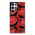 ROSE RED AND BLACK PATTERN Samsung Galaxy S22 Ultra Case Cover