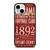 ALABAMA CRIMSON TIDE FOOTBALL CLUB 1892 iPhone 13 Mini Case Cover