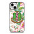 AKA PINK AND GREEN FLOWER LOGO iPhone 13 Mini Case Cover