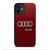 AUDI LOGO RED iPhone 12 Mini Case Cover