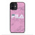 FILA SPORT PINK MARBLE LOGO iPhone 12 Mini Case Cover