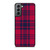 RED BLUE TARTAN PLAID PATTERN Samsung Galaxy S21 Plus Case Cover