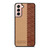 COACH NEW YORK BROWN LEATHER Samsung Galaxy S21 Case Cover