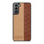 COACH NEW YORK BROWN LEATHER Samsung Galaxy S21 Plus Case Cover