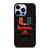 MIAMI HURRICANES UM ADIDAS iPhone 13 Pro Max Case Cover