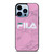 FILA SPORT PINK MARBLE LOGO iPhone Case Cover