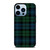 GREEN BLUE TARTAN PATTERN iPhone Case Cover