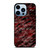 RED BLACK TIE DYE PATTERN iPhone Case Cover