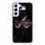 ATLANTA BRAVES BLACK MARBLE LOGO Samsung Galaxy Case Cover