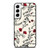 HAND DRAWING RED FLOWER PATTERN Samsung Galaxy Case Cover