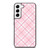 LIGHT PINK PLAID PATTERN Samsung Galaxy Case Cover