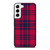 RED BLUE TARTAN PLAID PATTERN Samsung Galaxy Case Cover