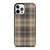 BROWN TARTAN PLAID PATTERN iPhone 12 Pro Case Cover