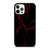 RED NEON LIGHTNING PATTERN iPhone 12 Pro Case Cover