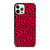 WAVY RED PATTERN iPhone 12 Pro Case Cover