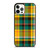 YELLOW GREEN TARTAN PATTERN iPhone 12 Pro Case Cover