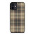 BROWN TARTAN PLAID PATTERN iPhone 12 Mini Case Cover