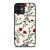 HAND DRAWING RED FLOWER PATTERN iPhone 12 Mini Case Cover
