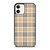 CREAM TARTAN PATTERN iPhone 12 Case Cover