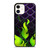MALEFICENT GREEN FLAMES PATTERN iPhone 12 Case Cover