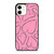 PINK LOVE BRUSHES PATTERN iPhone 12 Case Cover