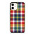 PIXELIZED TARTAN PATTERN iPhone 12 Case Cover