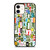 RETRO ALPHABET GREEN COLLAGE iPhone 12 Case Cover