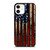 USA FLAG AMERICAN BASEBALL iPhone 12 Case Cover
